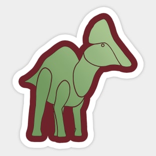 Olorotitan Hadrosaur Ornithopod Dinosaur Merchandise, Great Gift For All Ages Sticker